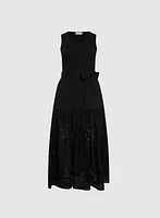 Melanie Lyne - Embroidered Cotton Maxi Dress