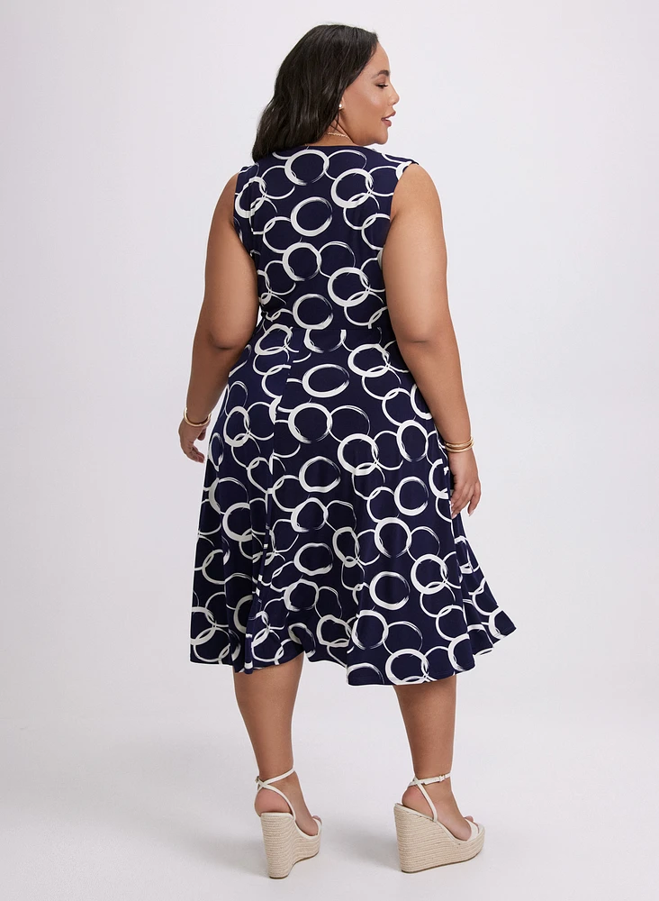 Ring Print Dress