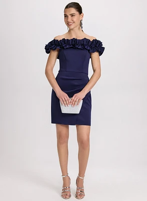 Ruffled Off-The-Shoulder Dress