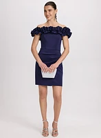 Ruffled Off-The-Shoulder Dress