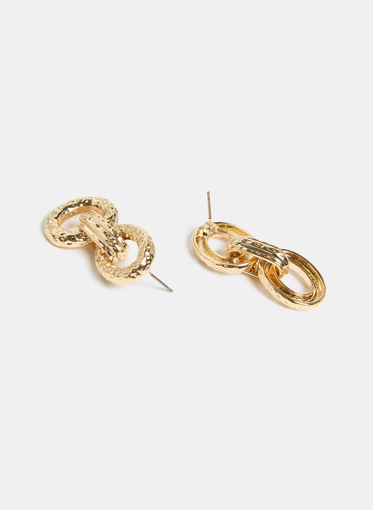 Boucles d'oreilles pendantes à anneaux
