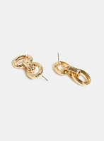 Boucles d'oreilles pendantes à anneaux