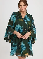 Floral Bell Sleeve Dress