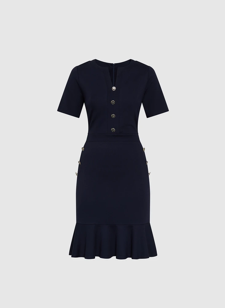 Ruffle Hem Dress