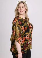 Tropical Print Blouse