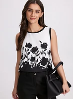 Two-Tone Sleeveless Top