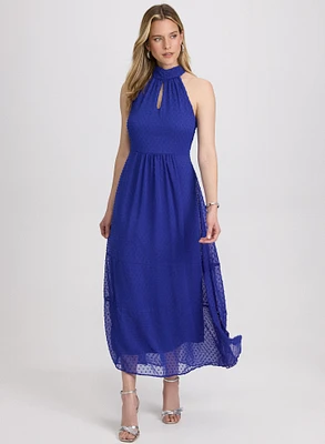 Halter Neck Midi Dress