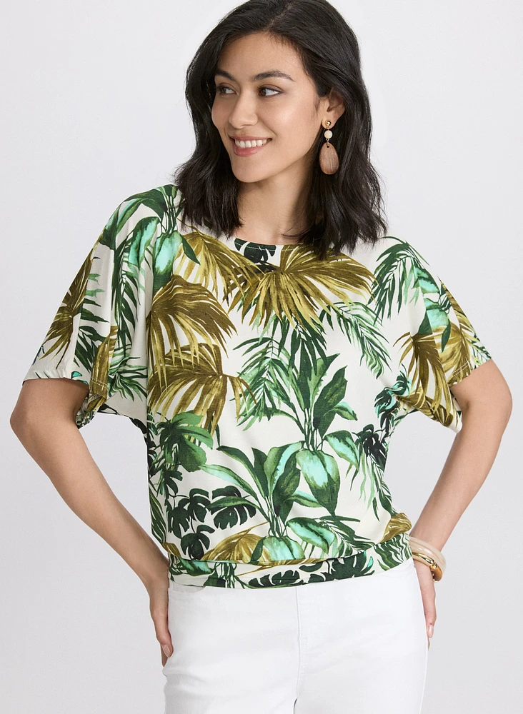 Tropical Print Top