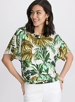 Tropical Print Top