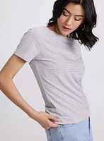 Rhinestone Detail T-Shirt