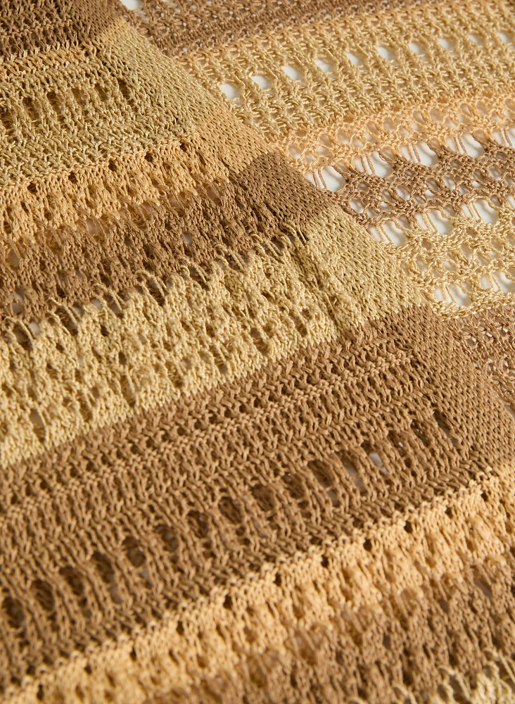Pointelle Knit Cardigan