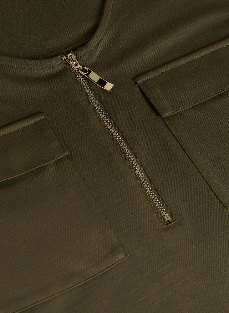 Zip Front T-Shirt