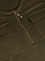 Zip Front T-Shirt