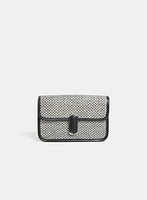 Two-Tone Woven Handbag