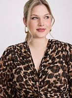 Joseph Ribkoff - Leopard Print Midi Dress