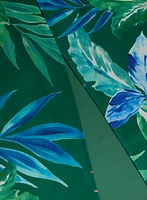 Haut à motif tropical ouvert l'arrière