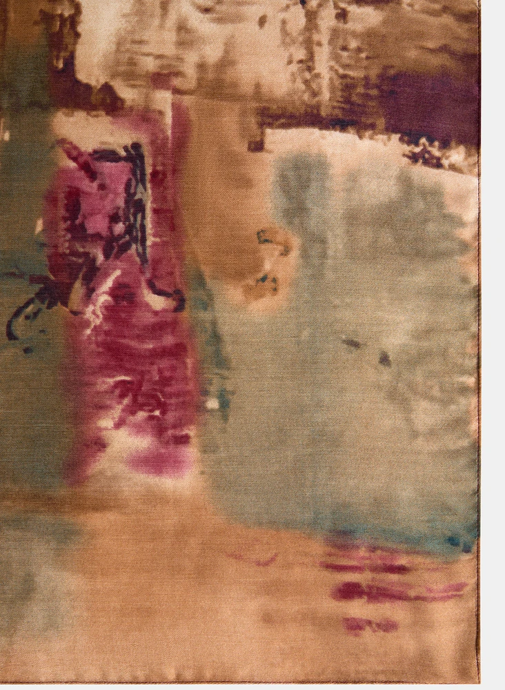 Abstract Print Oblong Scarf