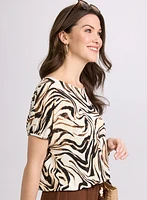 Zebra Print Top