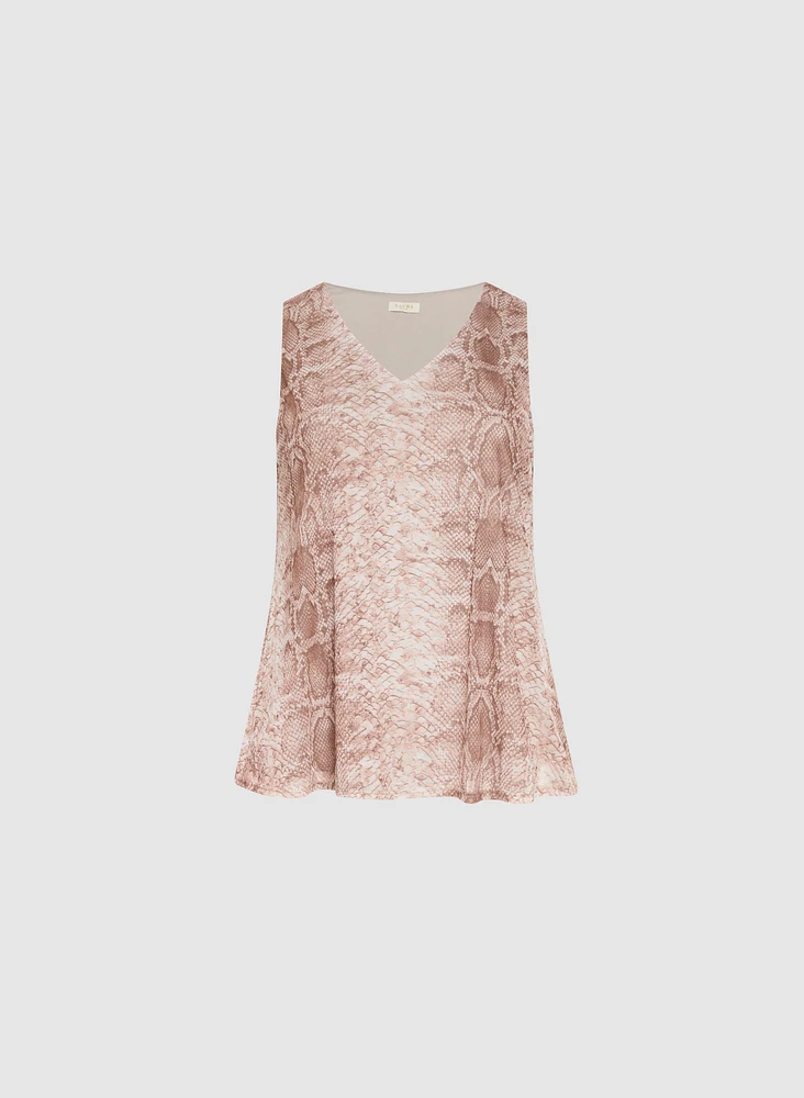 Snake Print Tank Top