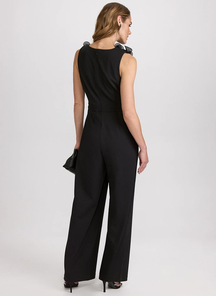 Organza Ruffle Detail Jumpsuit