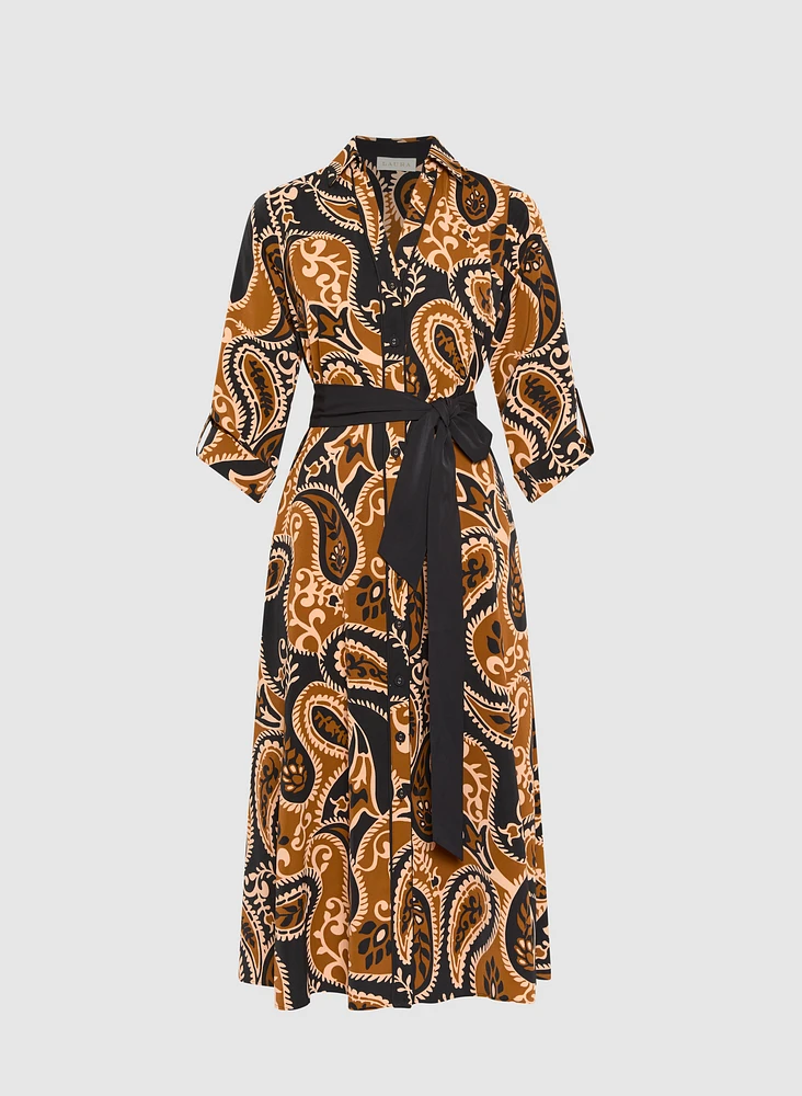 Paisley Shirt Dress