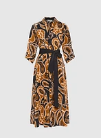 Paisley Shirt Dress