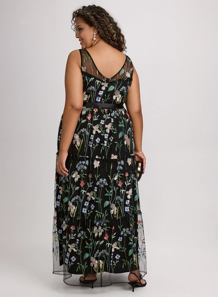 Floral Embroidered Dress