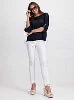 Pointelle Knit Top