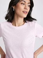 Rhinestone Detail T-Shirt