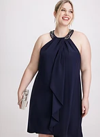Beaded Halter Neck Dress