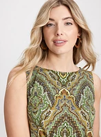 Sleeveless Paisley Top