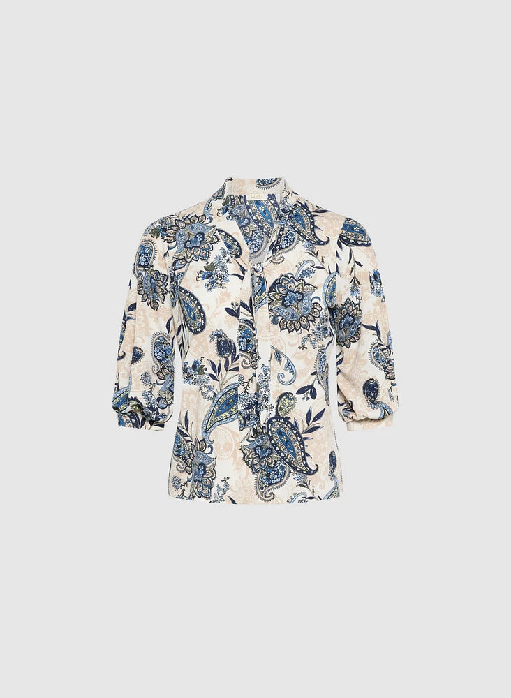 Paisley Print Top