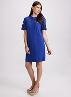 Embroidered T-Shirt Dress