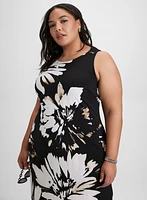 Robe midi à motif floral