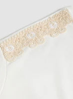 Crochet Hem T-Shirt