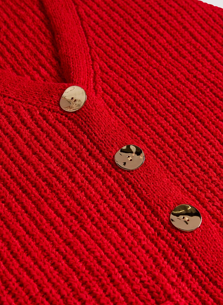 Melanie Lyne - Cardigan boutonné sans manches