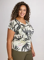 Embellished Palm Print T-Shirt