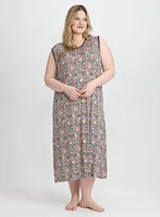 Mixed Print Night Gown