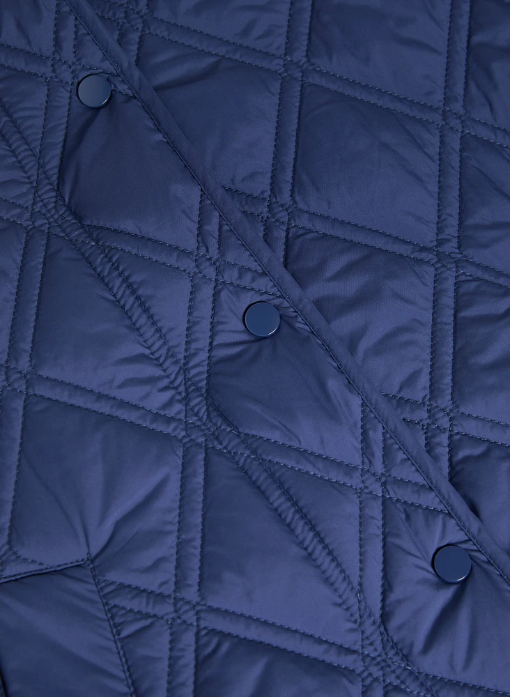 Quilted Snap Front Jacket