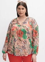 Melanie Lyne - Mixed Print Blouse