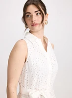 Eyelet Shirt-Dress