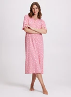 Floral Midi Night Gown