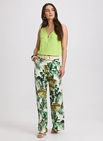 Olivia Leaf Print Pants