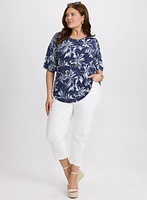 Haut à motif floral