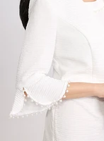 Pearl Trim Dress & Jacket Set