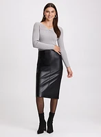 Metallic Knit Sweater