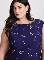 Floral Trim Dress