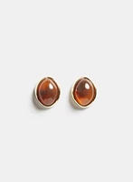 Resin Stud Earrings