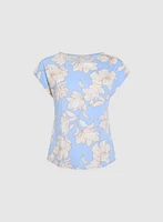 Haut à motif floral