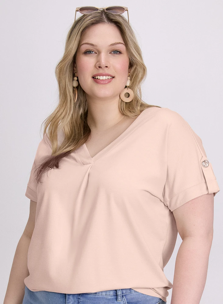 T-shirt à encolure en V
